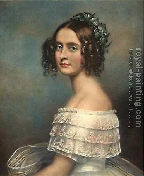 Joseph Karl Stieler : Portrait of Alexandra Amalia Prinzessin von Bayern